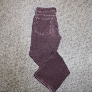 Vintage Lee One True Fit Purple Corduroy Pants Women's 5/6